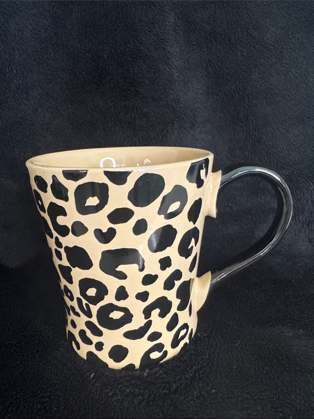 Prima Design Leopard Print Ceramic Coffee/Tea Mug - Beige and Black